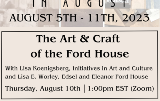 Arts & Crafts in August